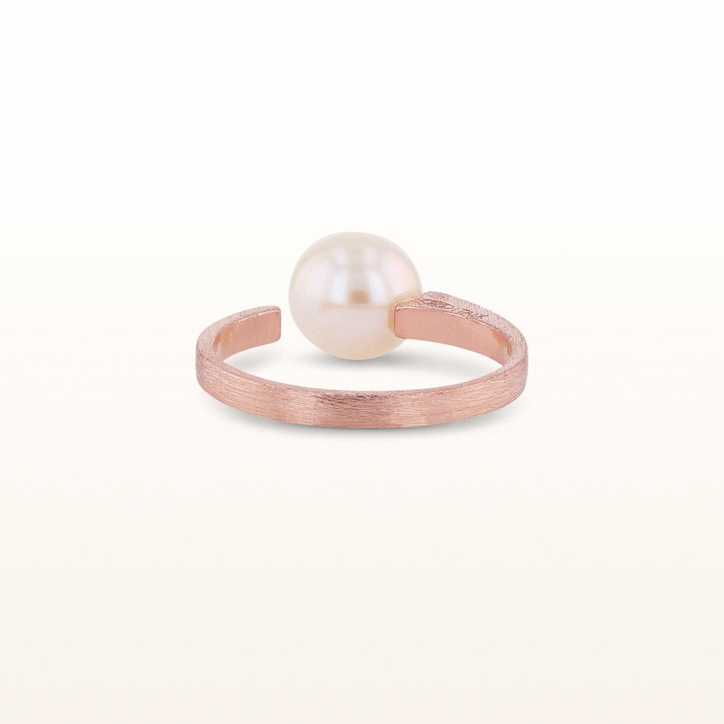 Freshwater Cultured Pearl or Gemstone Bead Open Top Ring in 925 Sterling Silver
