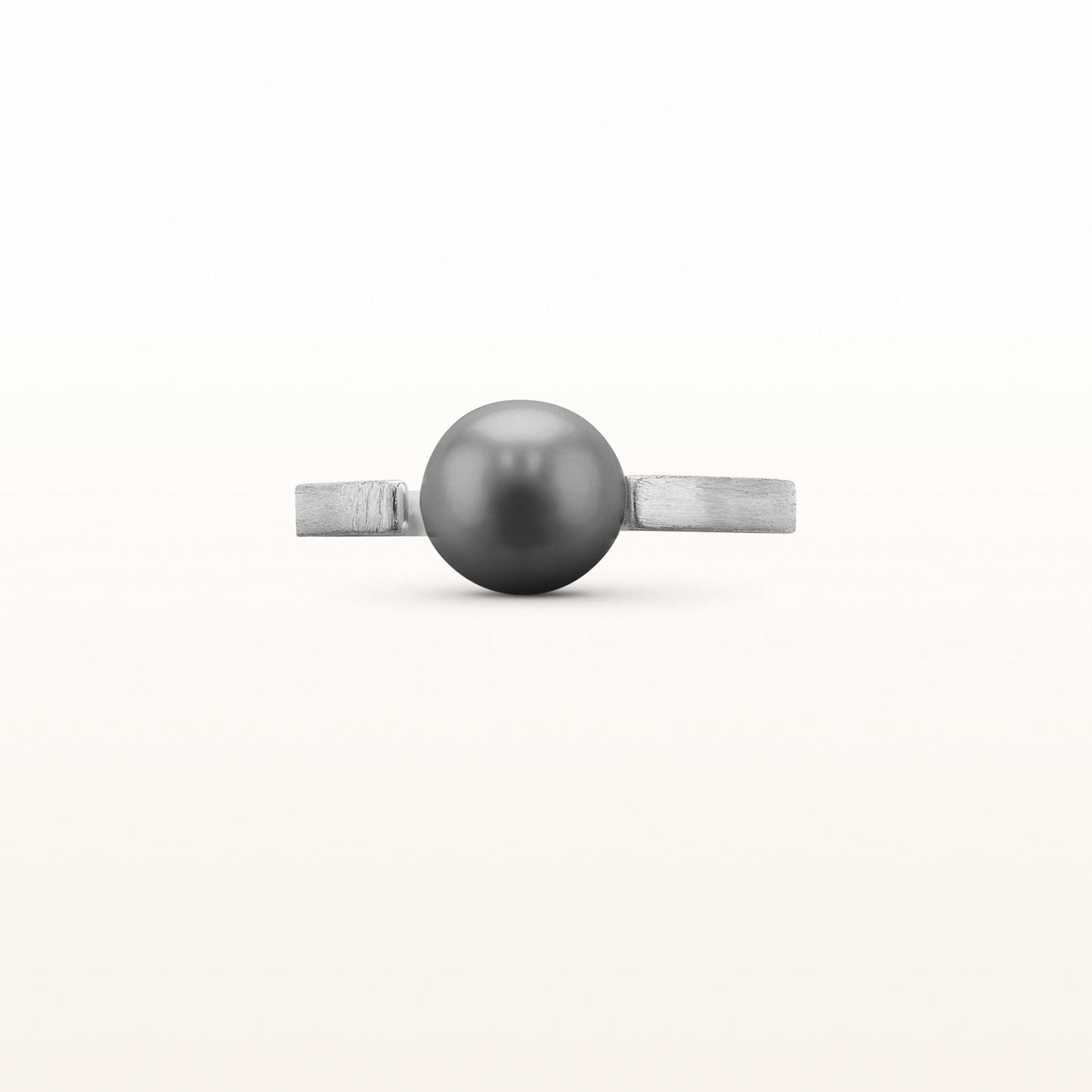 Freshwater Cultured Pearl or Gemstone Bead Open Top Ring in 925 Sterling Silver