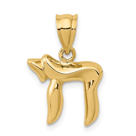 Chai Charm in 14K Yellow Gold