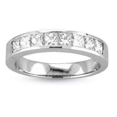 1.0ct Diamond Semi-Eternity Band in 14k White Gold