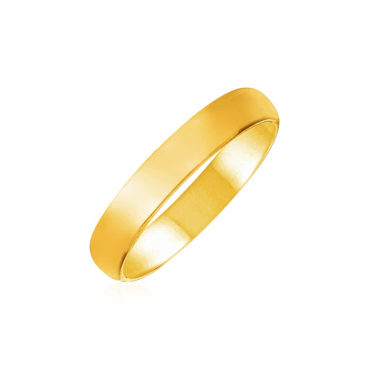 14k Yellow Gold Comfort Fit Wedding Band