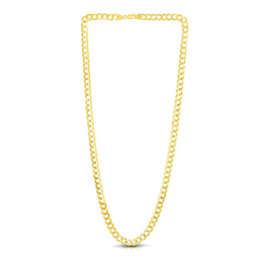 10k Yellow Gold Curb Chain in 6.1mm