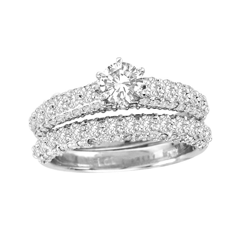 2.0ct Diamond Bridal Set in 14k White Gold