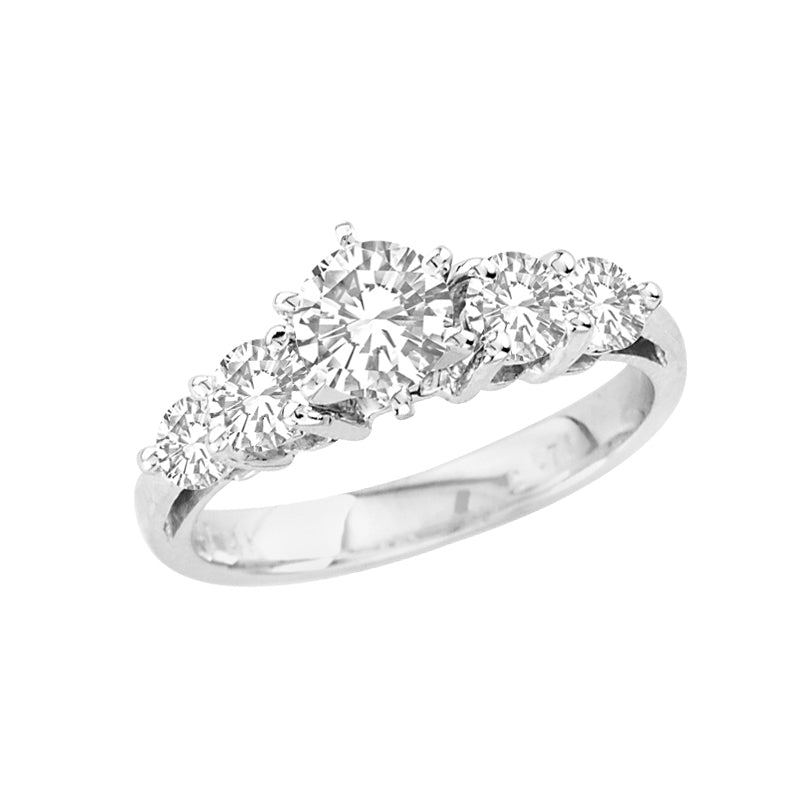 1 1/2ct Diamond Engagement Ring in 14k White Gold
