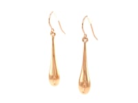 Long Teardrop Earrings 14k Rose Gold