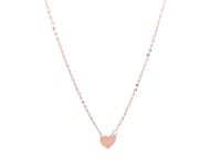 Mini Heart Necklace in 14k Rose Gold