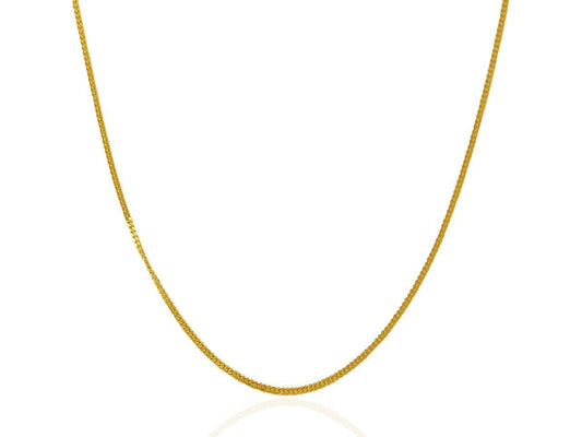 14k Yellow Gold Gourmette Chain in 1.5 mm