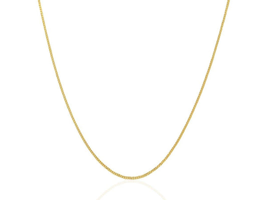 14k Yellow Gold Gourmette Chain in 1.0 mm