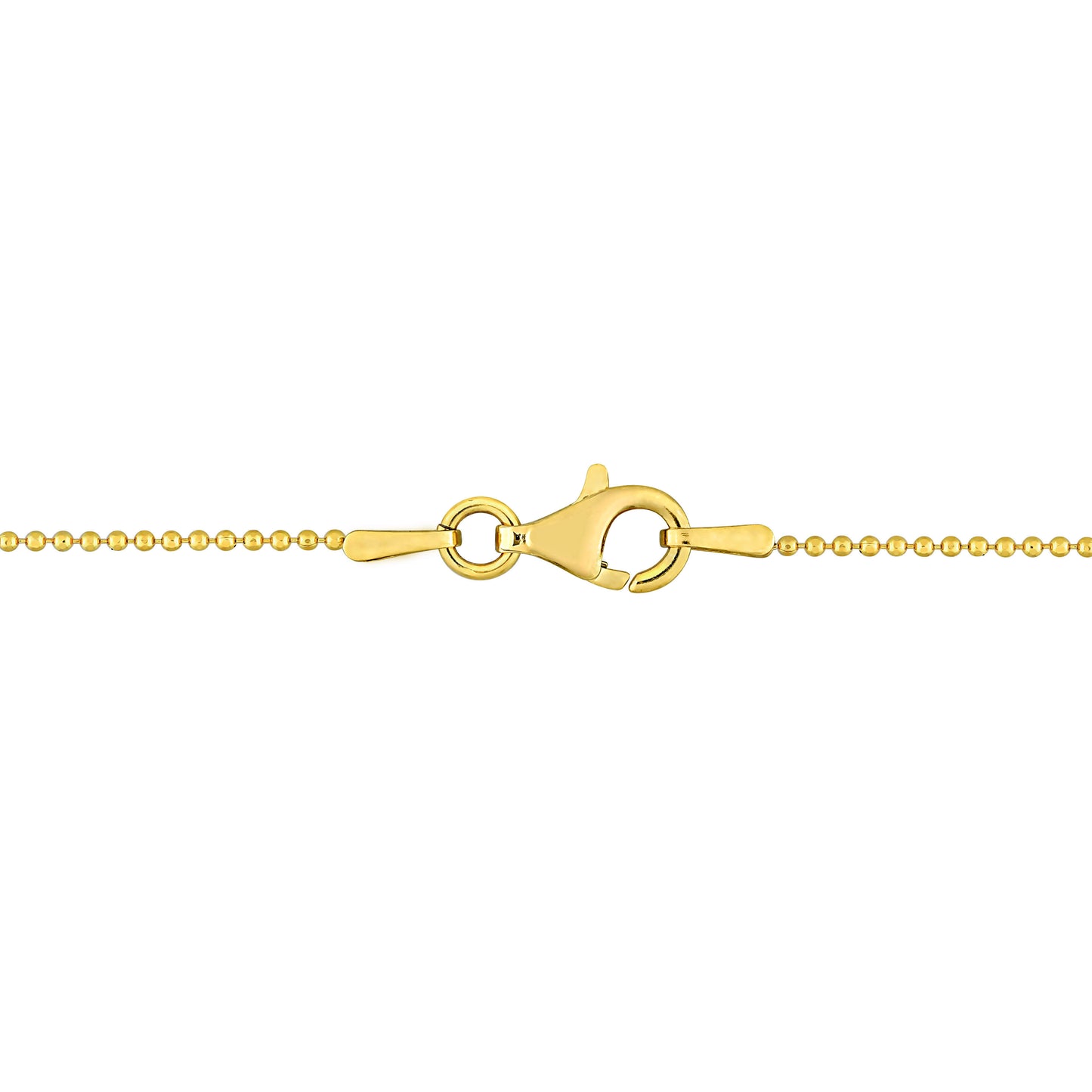 Ball Chain Bracelet in 1mm in Yellow Silver