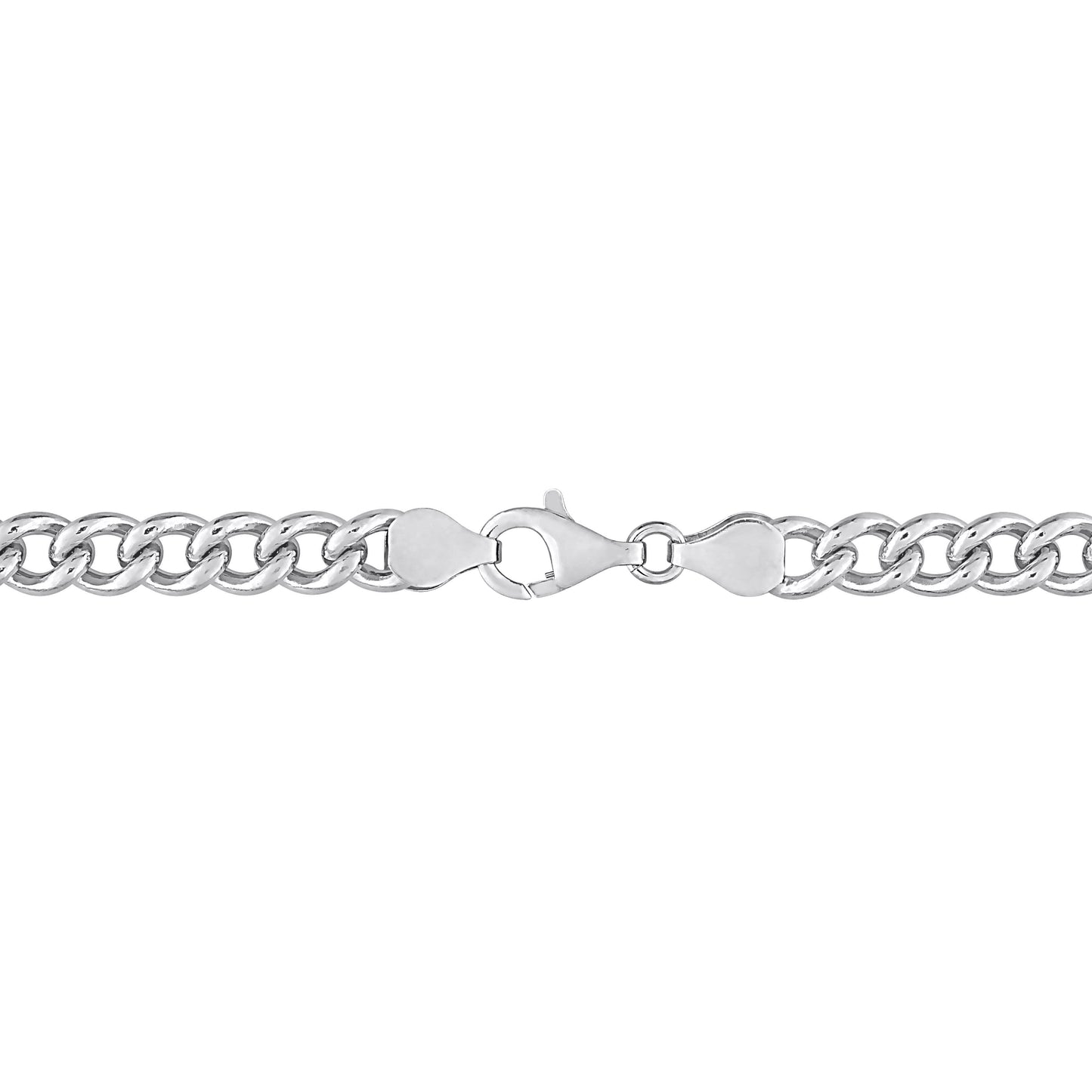 Sterling Silver Curb Link Bracelet in 6.5mm