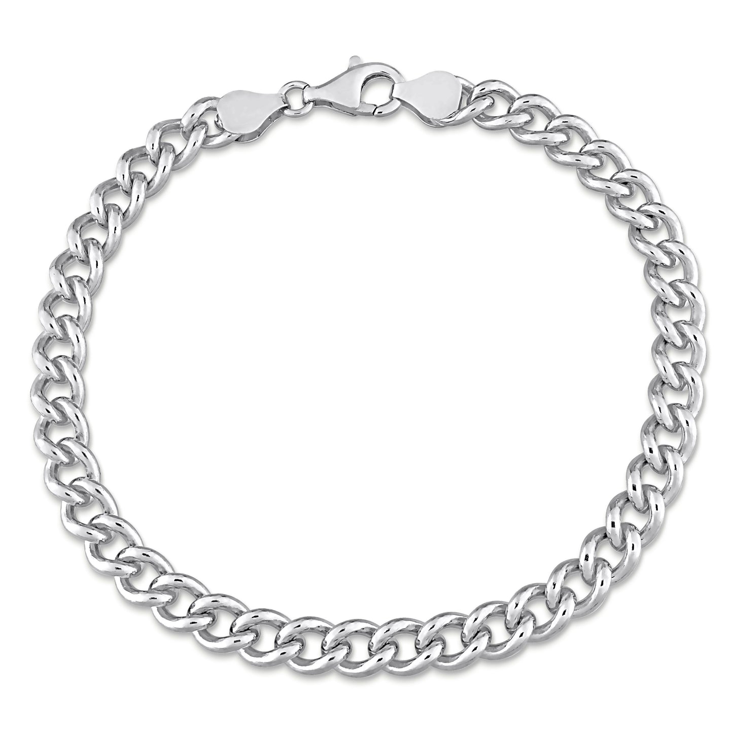 Sterling Silver Curb Link Bracelet in 6.5mm