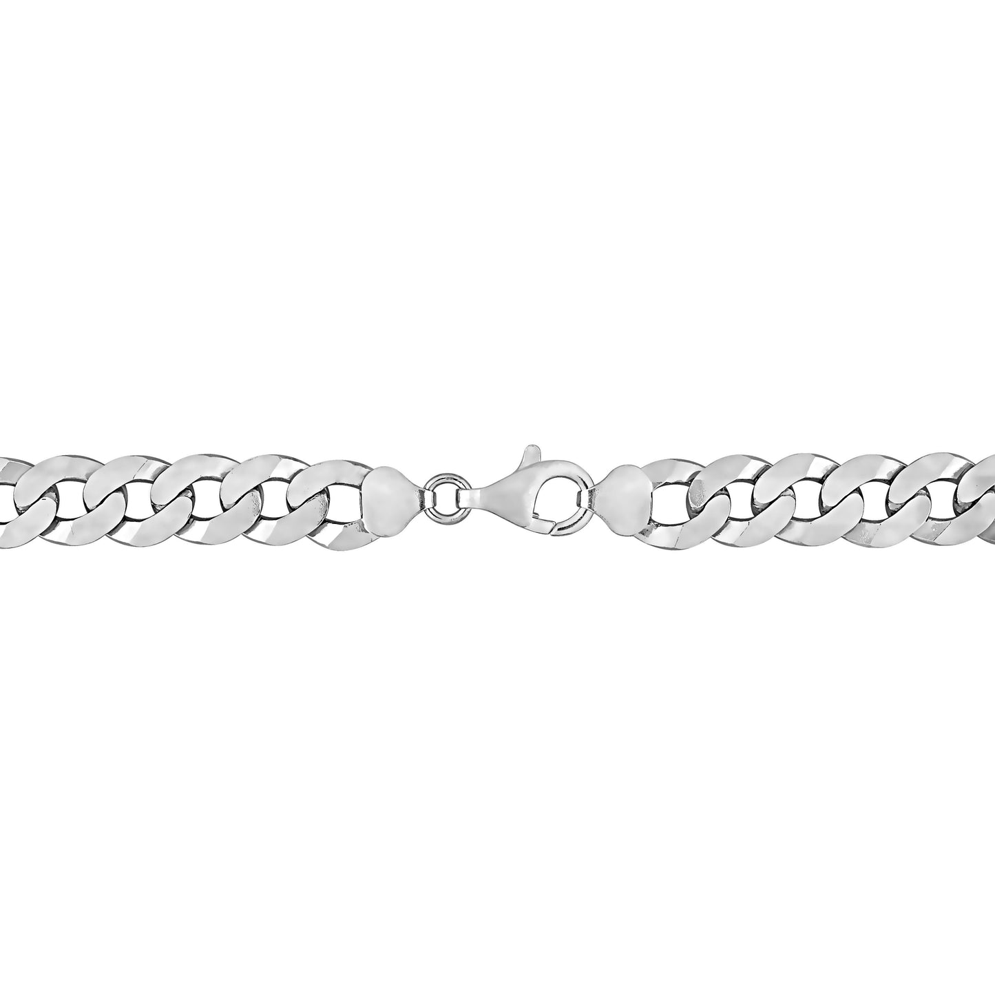 Sterling Silver Curb Link Bracelet in 10.5mm