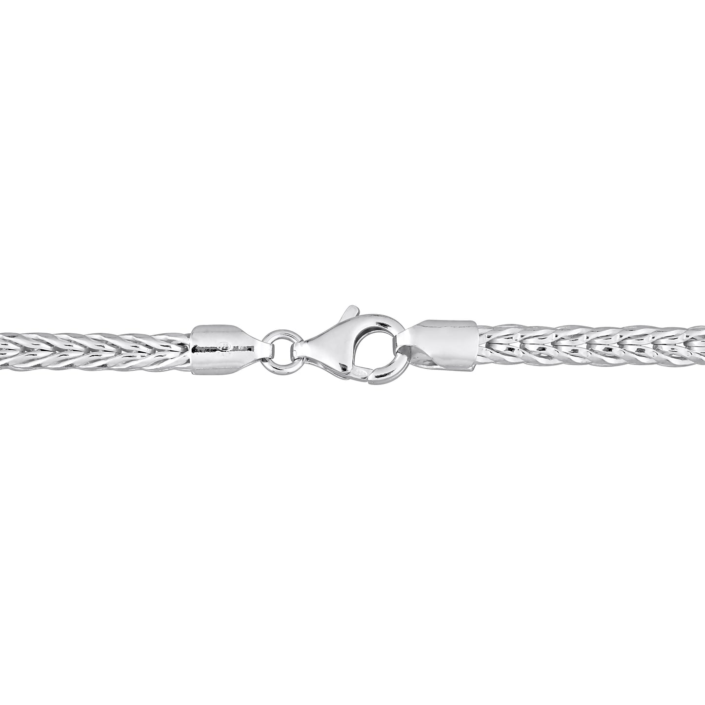 Sterling Silver Foxtail Chain Bracelet in 4.2mm