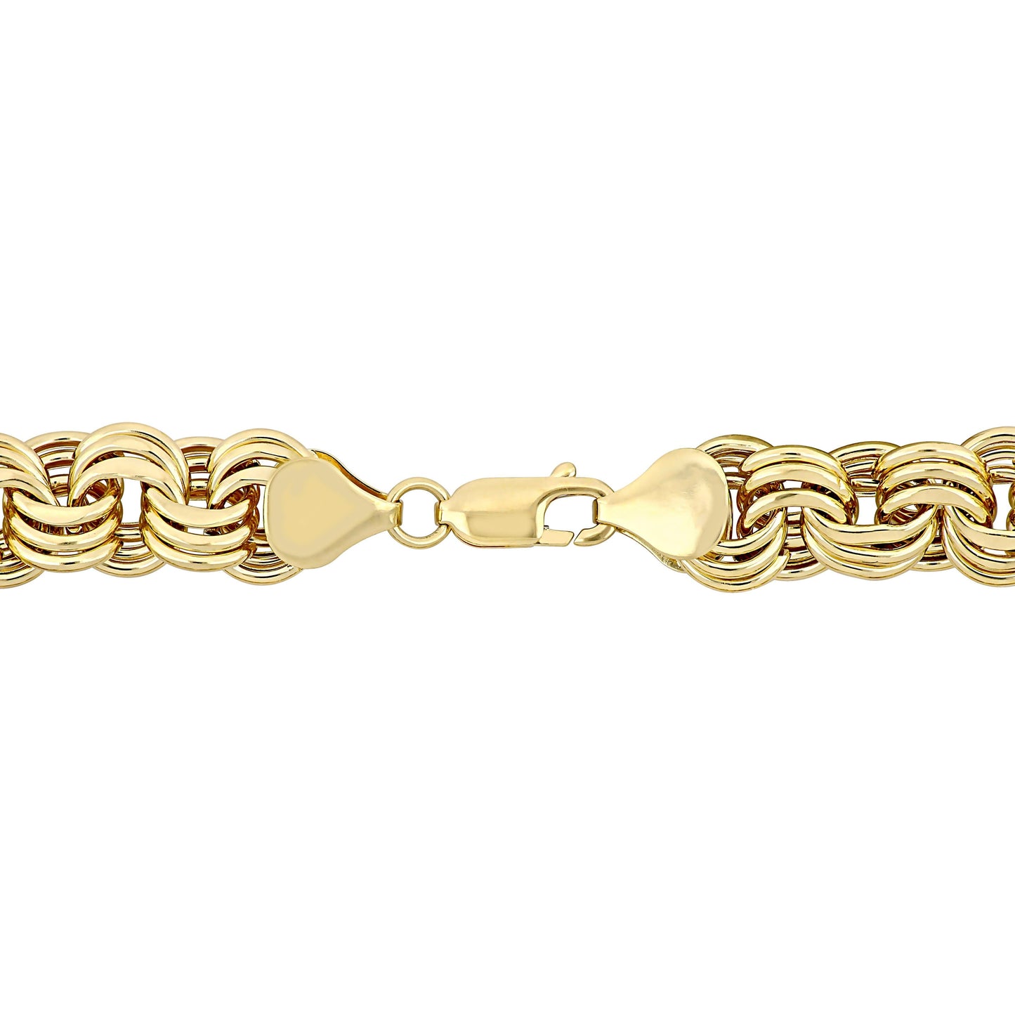 14k Yellow Gold Triple Link Bracelet