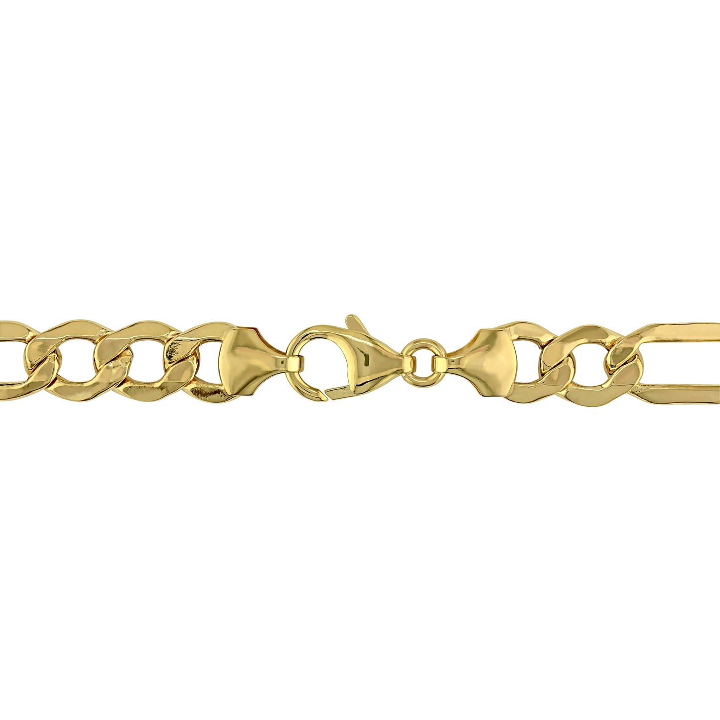 10k Yellow Gold Figaro ID Bracelet