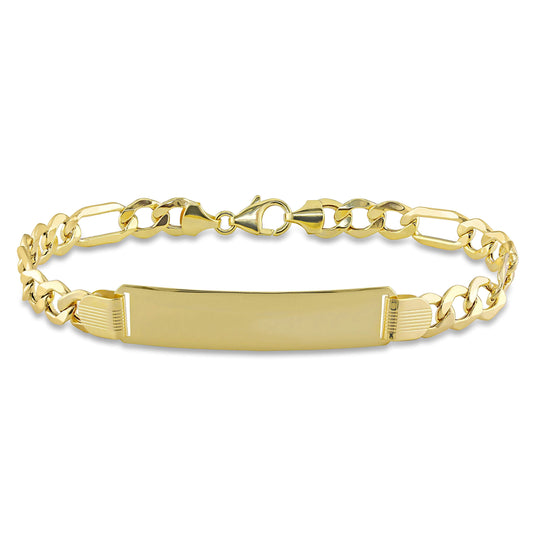 10k Yellow Gold ID Bracelet