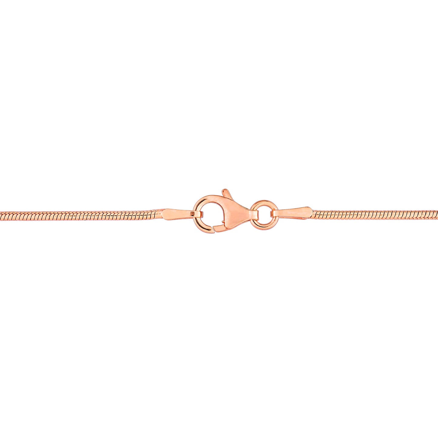 18k Rose Gold Plated Snake Chain bracelet in 1.3mm
