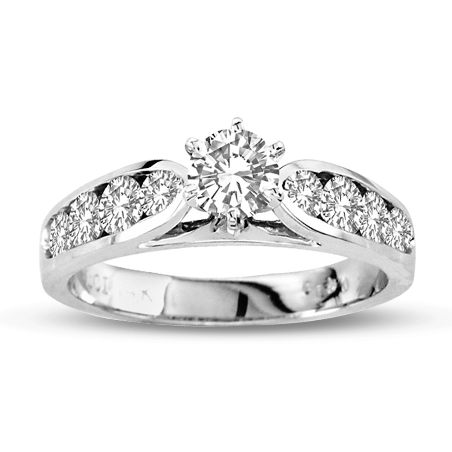 1 1/4ct Diamond Engagement Ring in 14k White Gold