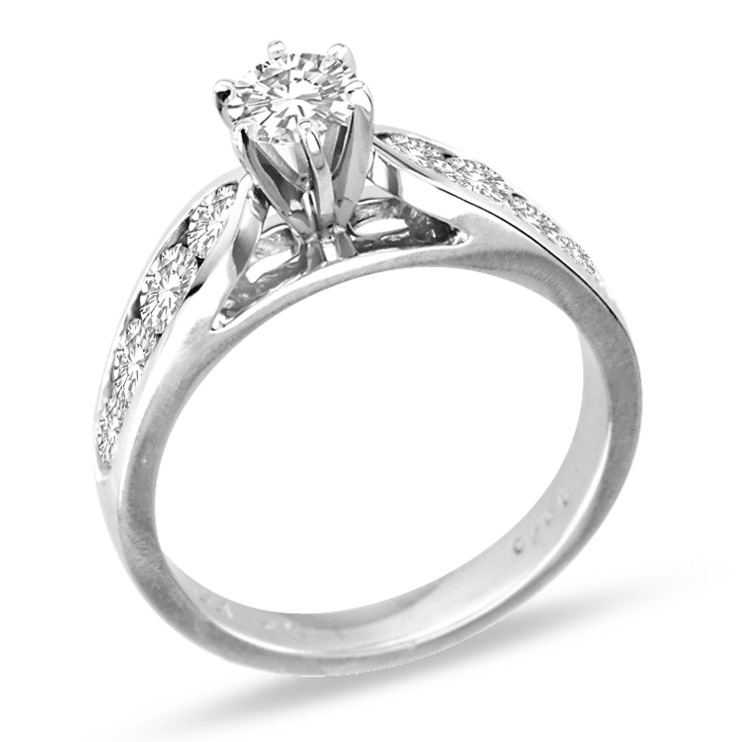 1 1/4ct Diamond Engagement Ring in 14k White Gold