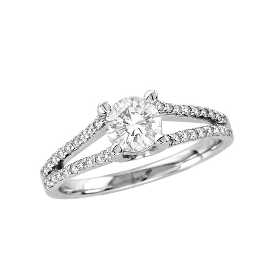 1.0ct Diamond Engagement Ring in 14k White Gold
