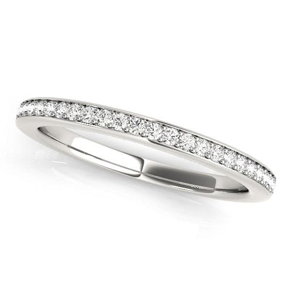 14K White Gold Simple Diamond Wedding Ring (1/4 ct. tw.)