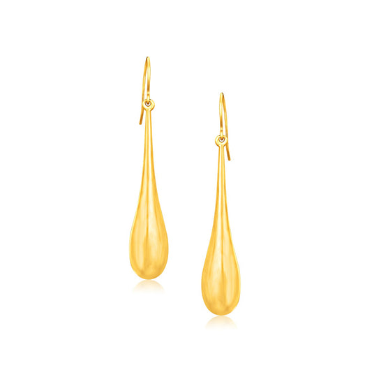 Teardrop Earrings 14k Yellow Gold