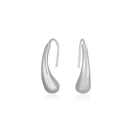 Teardrop Earrings in 14k White Gold