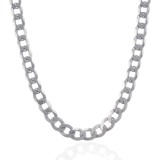Sterling Silver Curb Style Chain in 9.5mm