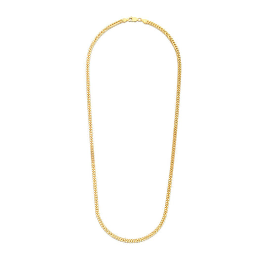 14k Yellow Gold Square Franco Chain in 3.2mm