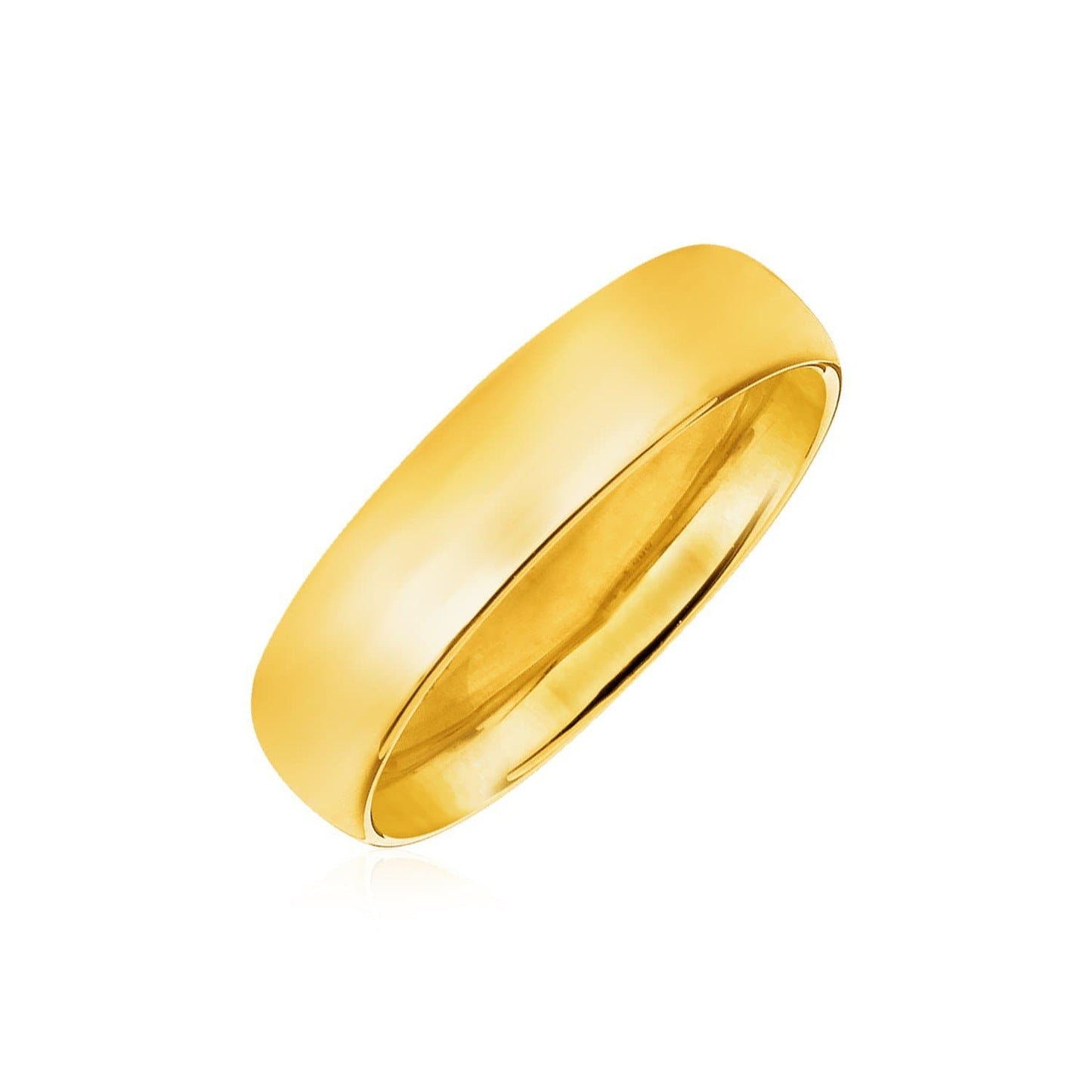 14k Yellow Gold Comfort Fit Wedding Band