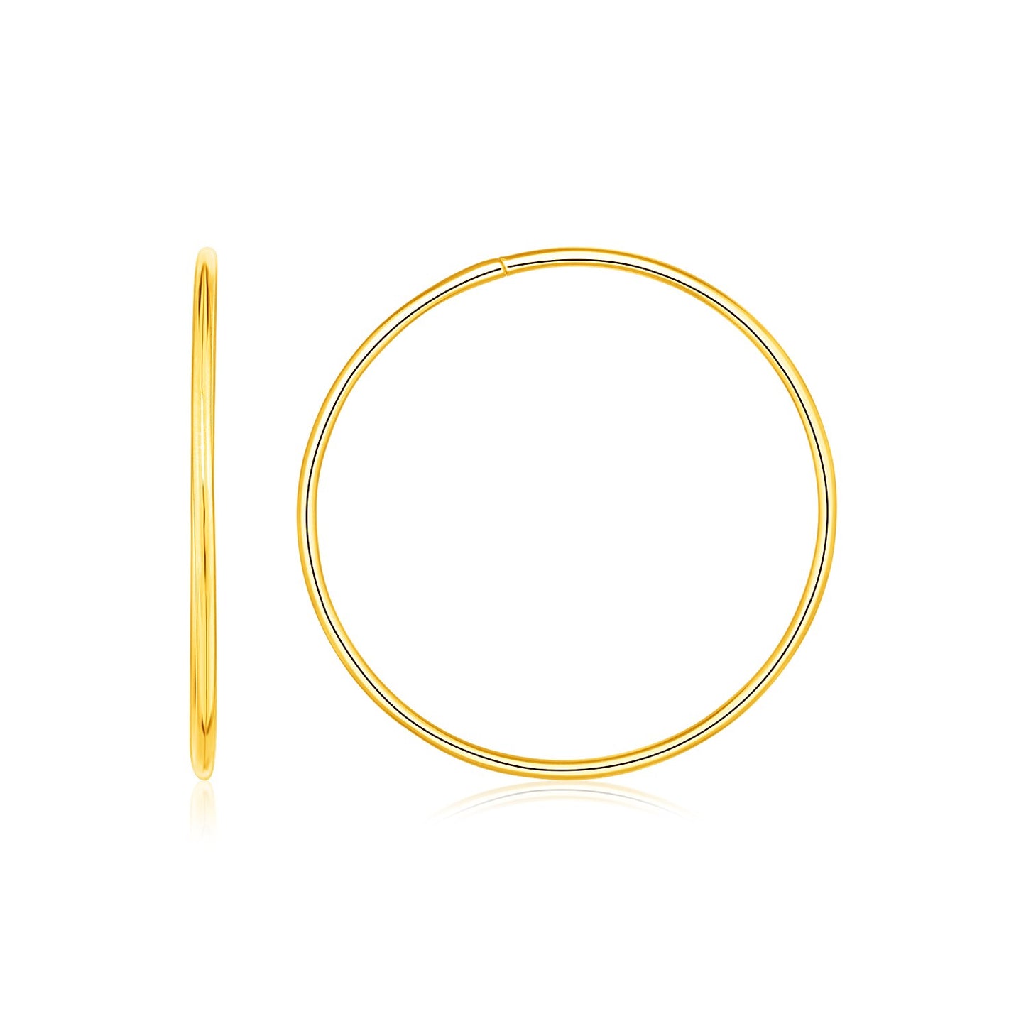 Endless Hoops in 14K Yellow Gold