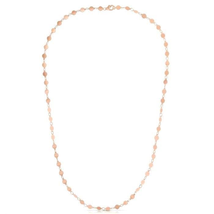 14k Gold Necklace with Polished Circles