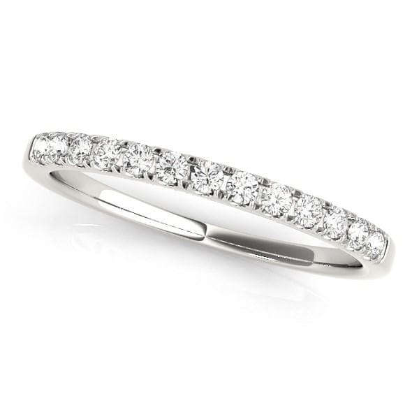 14K White Gold Timeless Diamond Wedding Ring (1/5 ct. tw.)