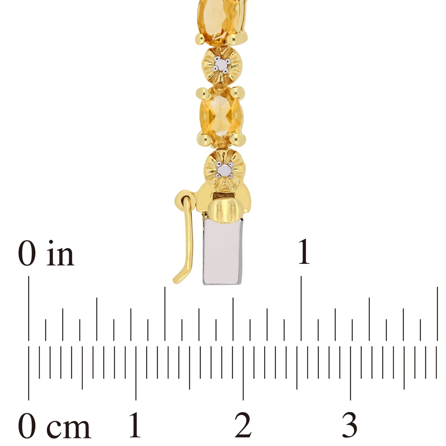 Citrine & Diamond Tennis Bracelet