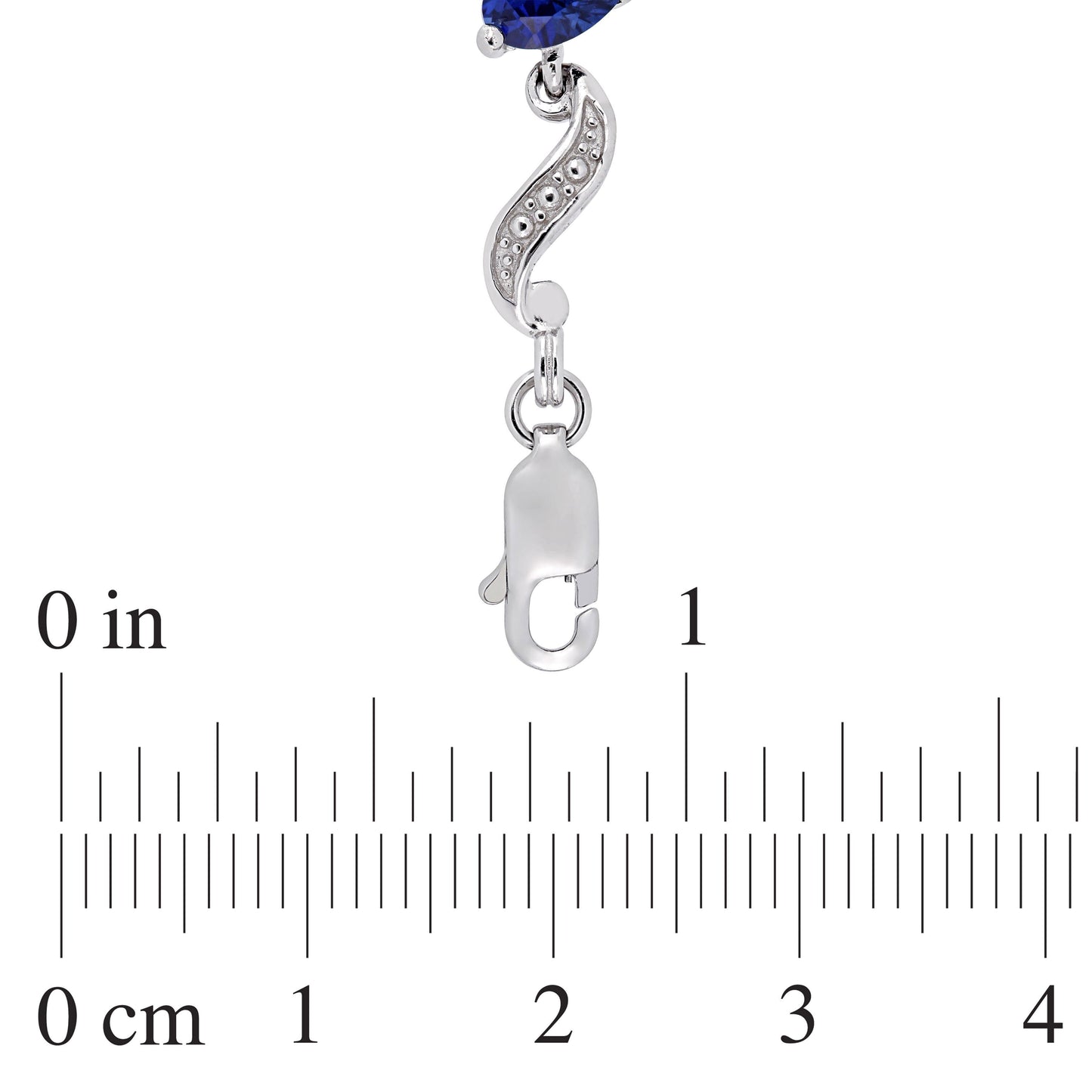 8 1/5ct Blue Sapphire & Diamond Hearts Tennis Bracelet
