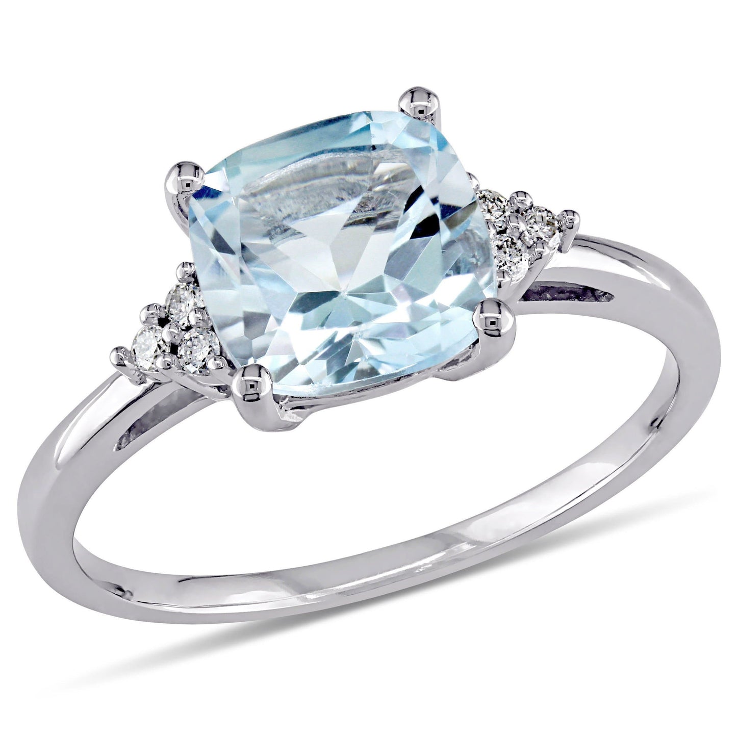 Sky Blue Topaz & Diamond Ring