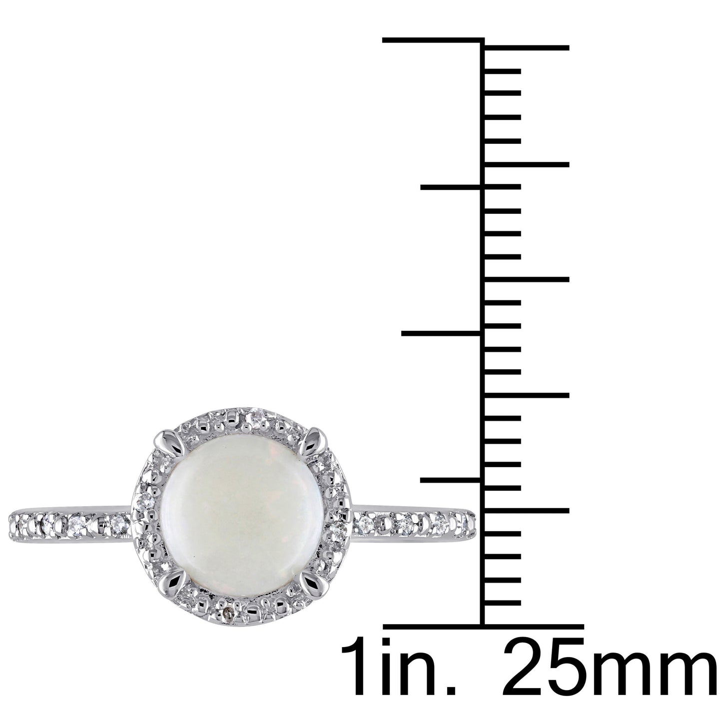 Sophia B 1ctOpal & Diamond Ring