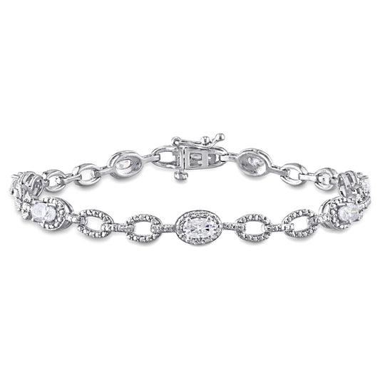 1 3/4ct Moissanite Bracelet in Sterling Silver