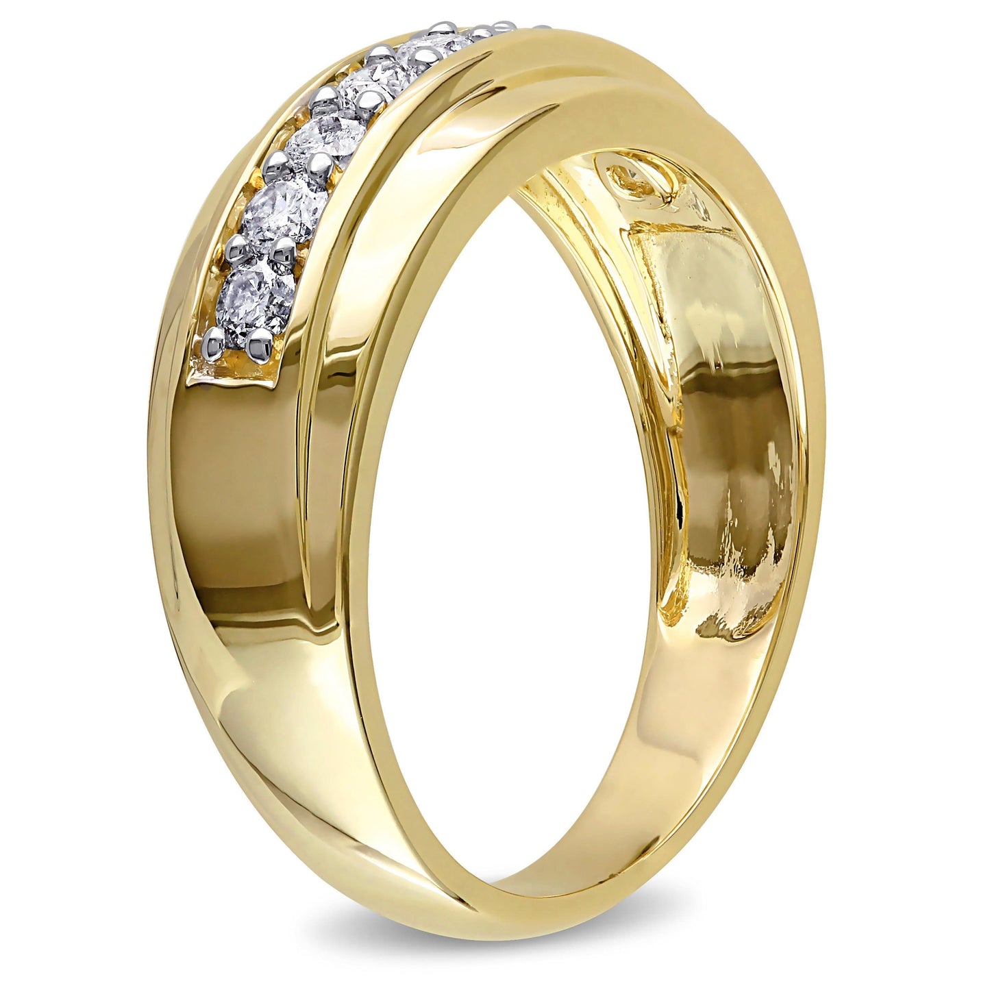 1/2ct Diamond Mens Ring in 10k Yellow Gold