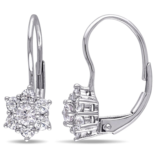 Sophia B 1ct White Sapphire Earrings