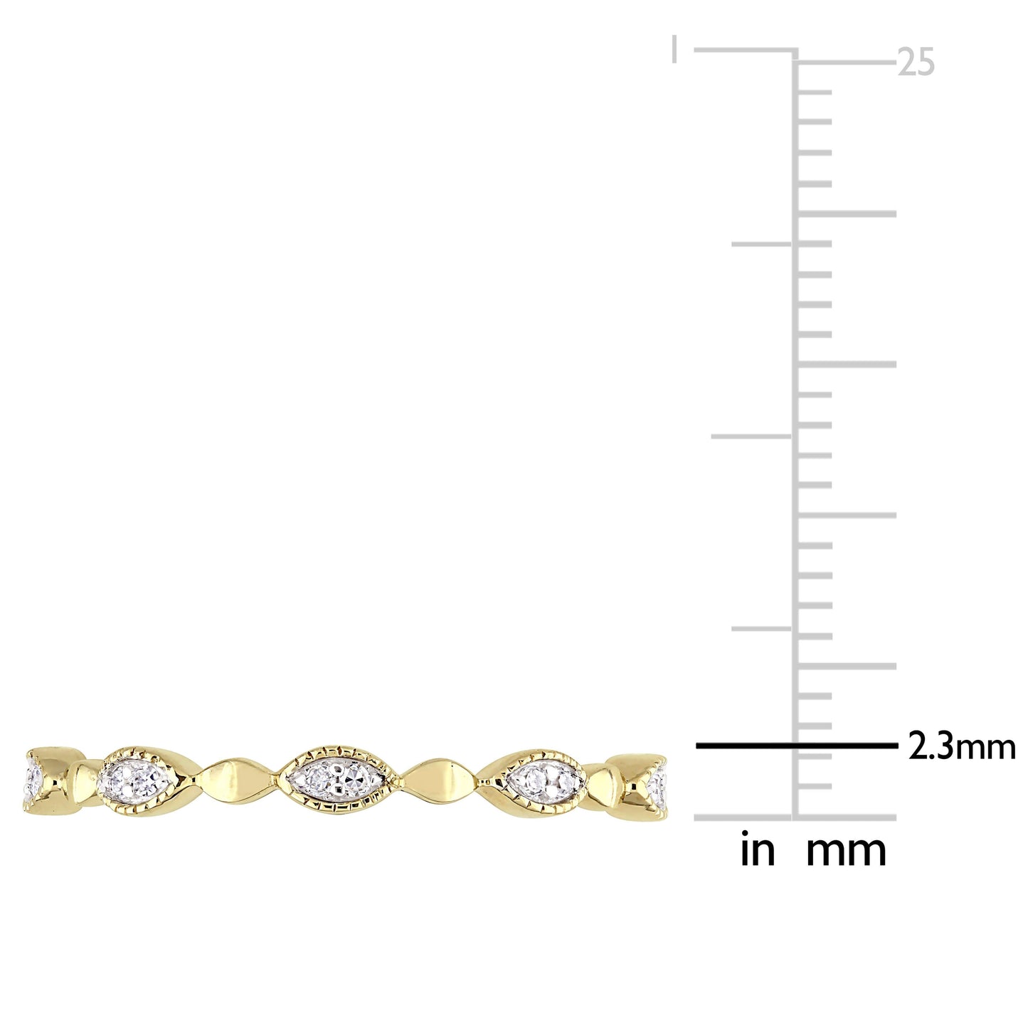 1/10ct Diamond Ring in Yellow Gold