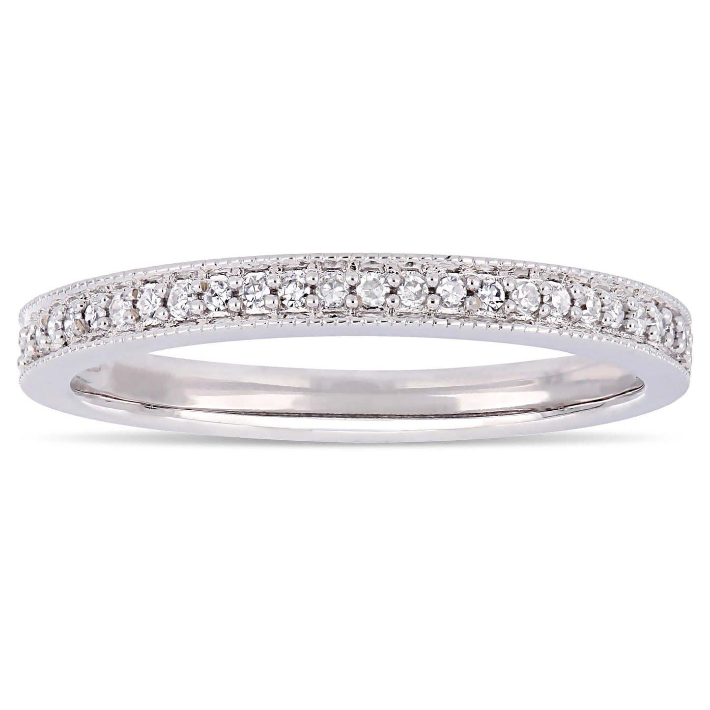 Sophia B 1/8ct Diamond Semi-Eternity Ring