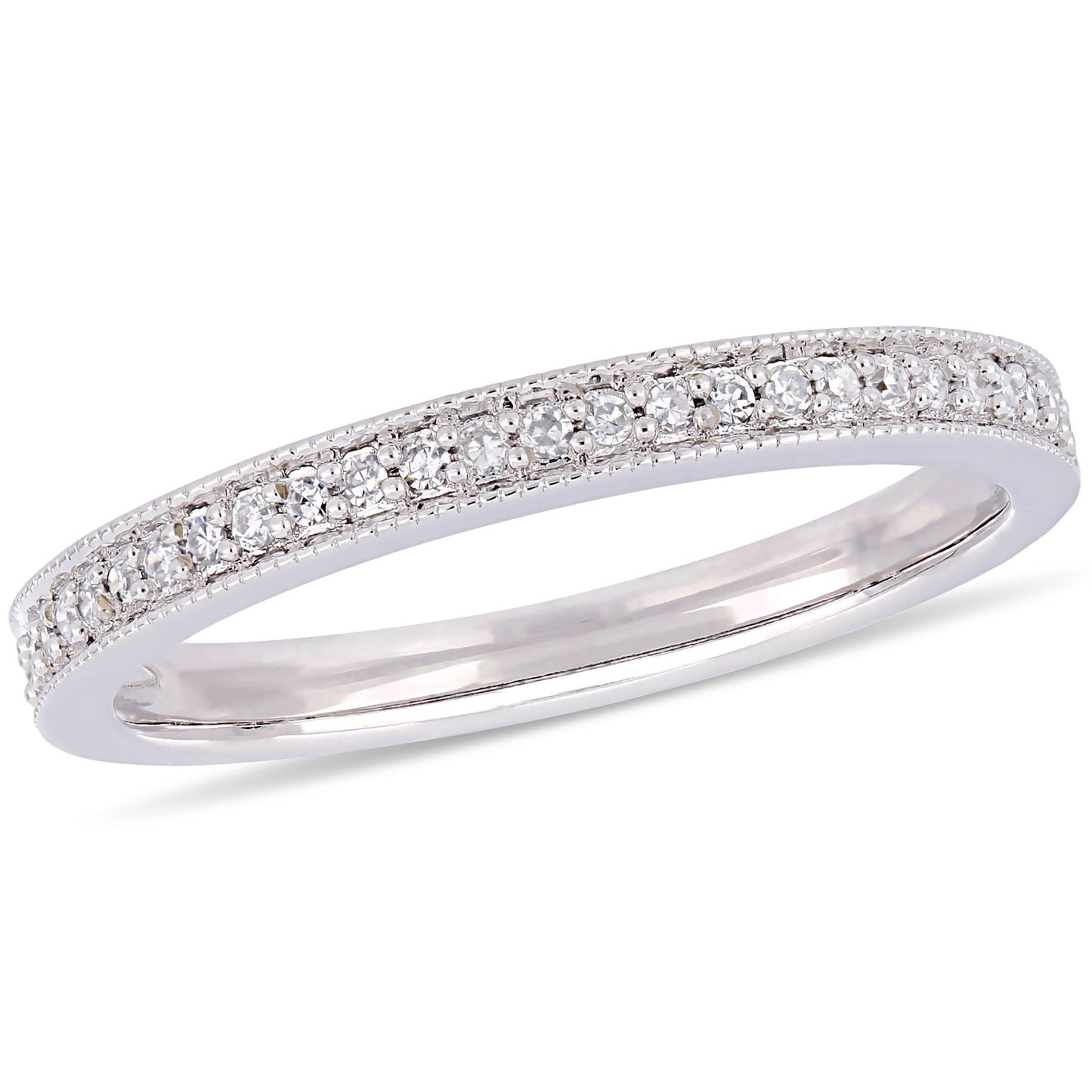 Sophia B 1/8ct Diamond Semi-Eternity Ring