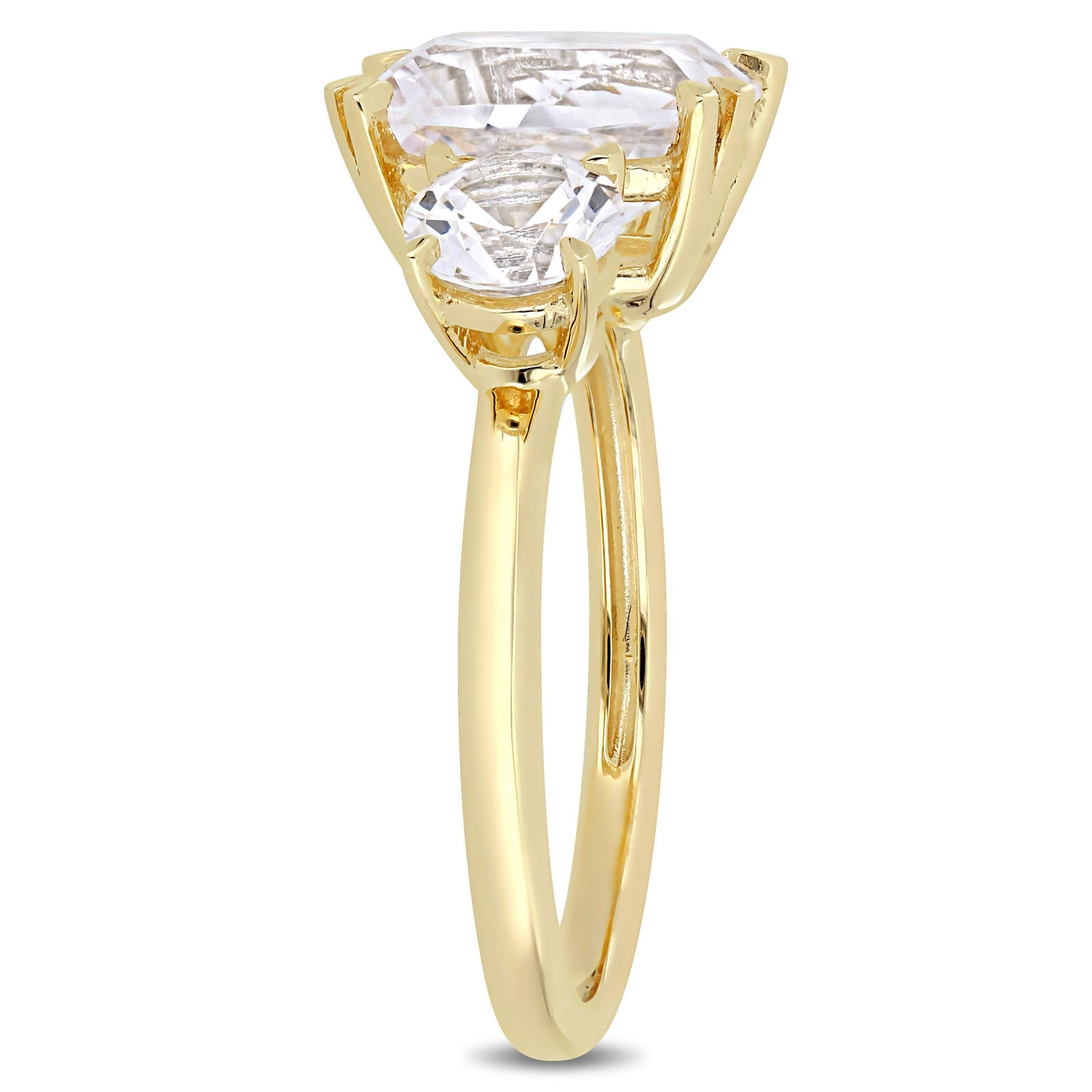 Sophia B 6 1/10ct White Sapphire Engagement Ring