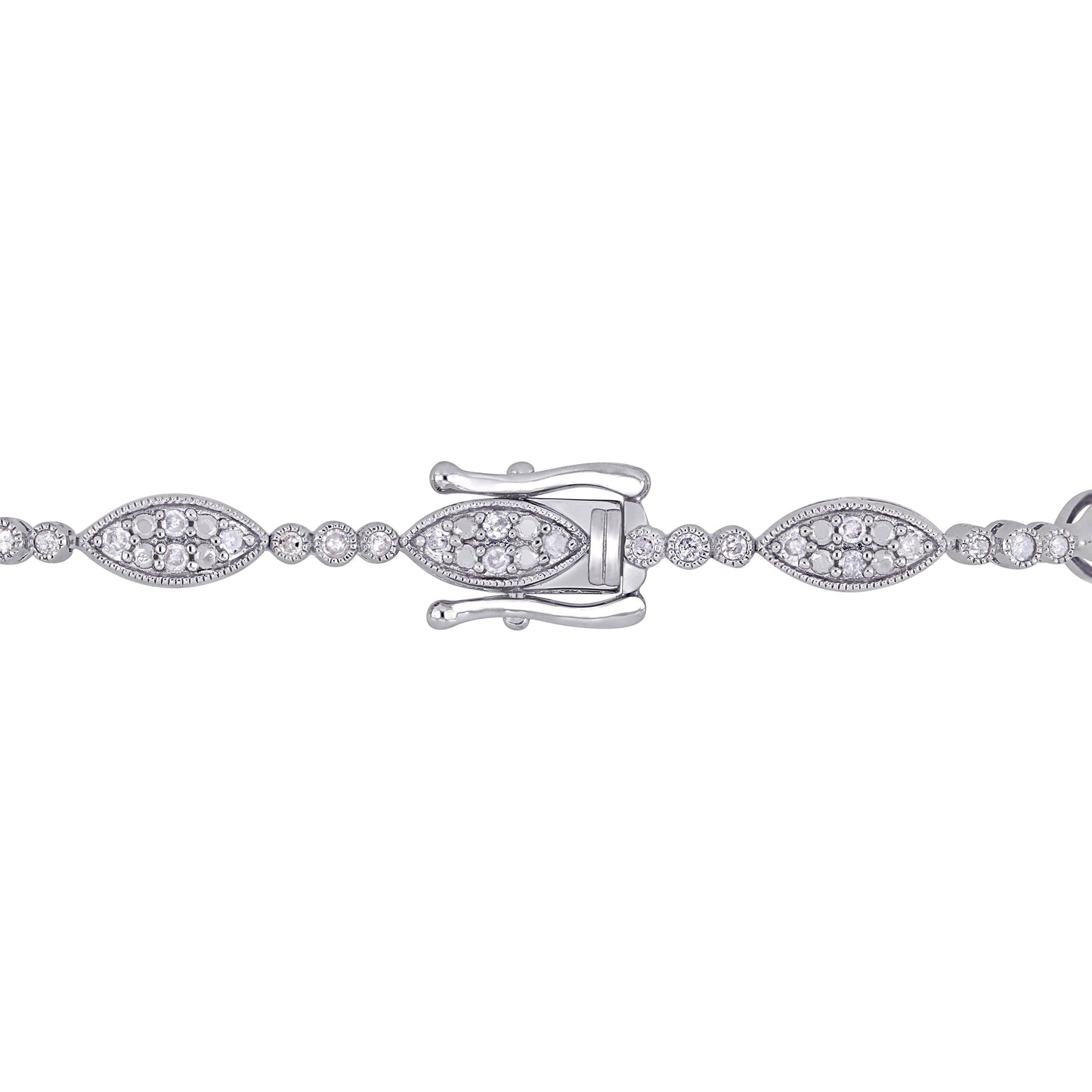 1.0ct Diamond Bracelet in Sterling Silver