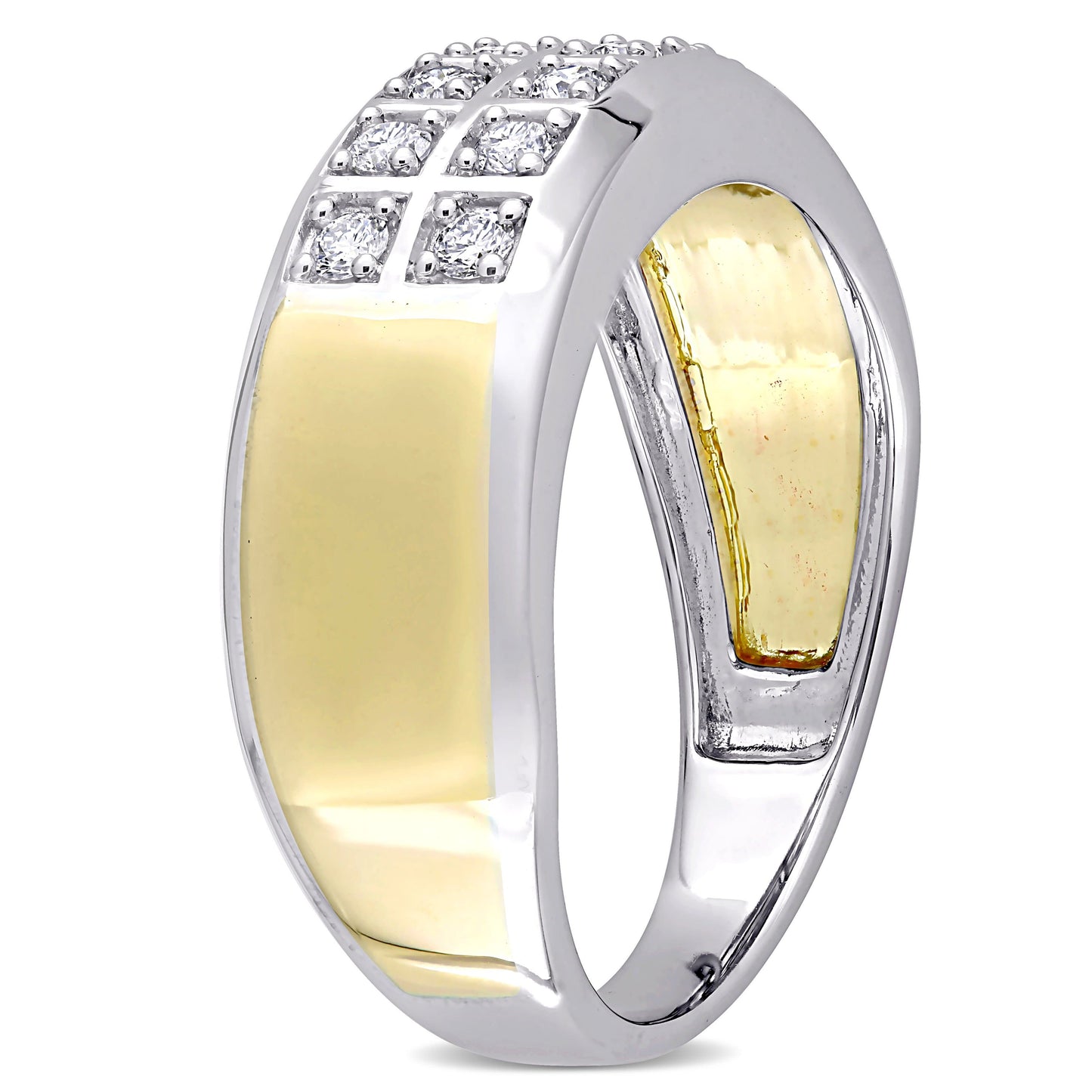 1/3ct Diamond Ring in 10k White & Yellow Gold
