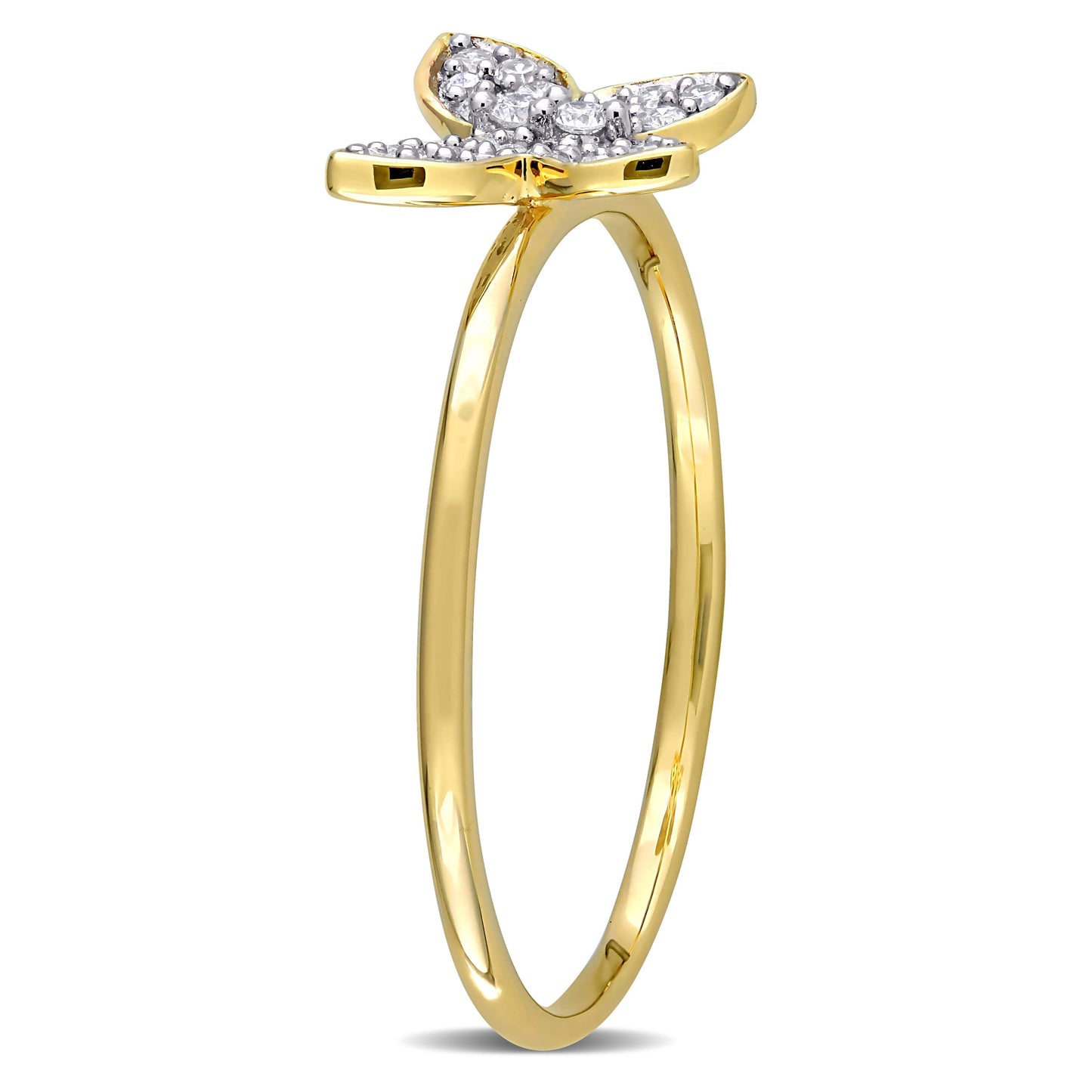 1/8ct Diamond Ring in 10k Yellow Gold