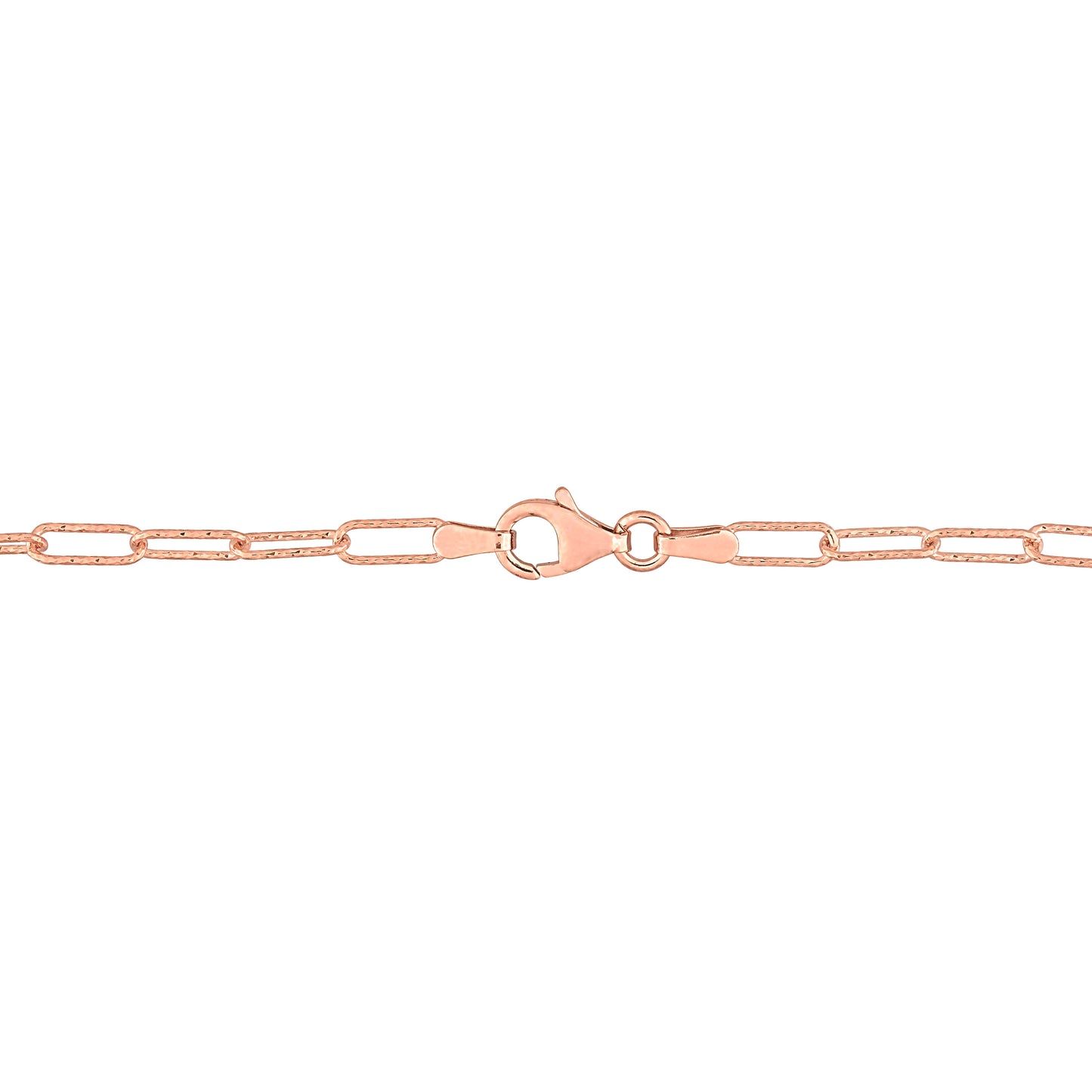 Hear Lock Morganite & White Topaz Necklace in Rose Silver