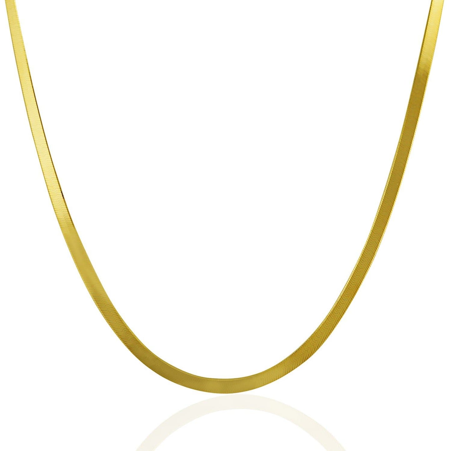 14k Yellow Gold Herringbone Chain in 3.0mm