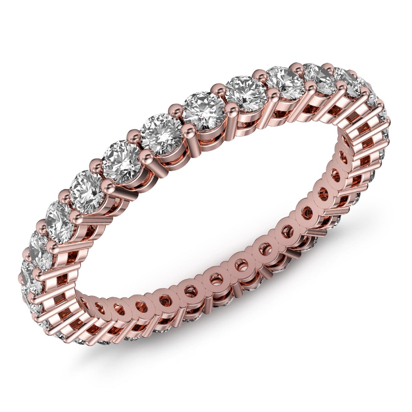 1.5ct Classic Prong Diamond Eternity Ring in 14k Gold